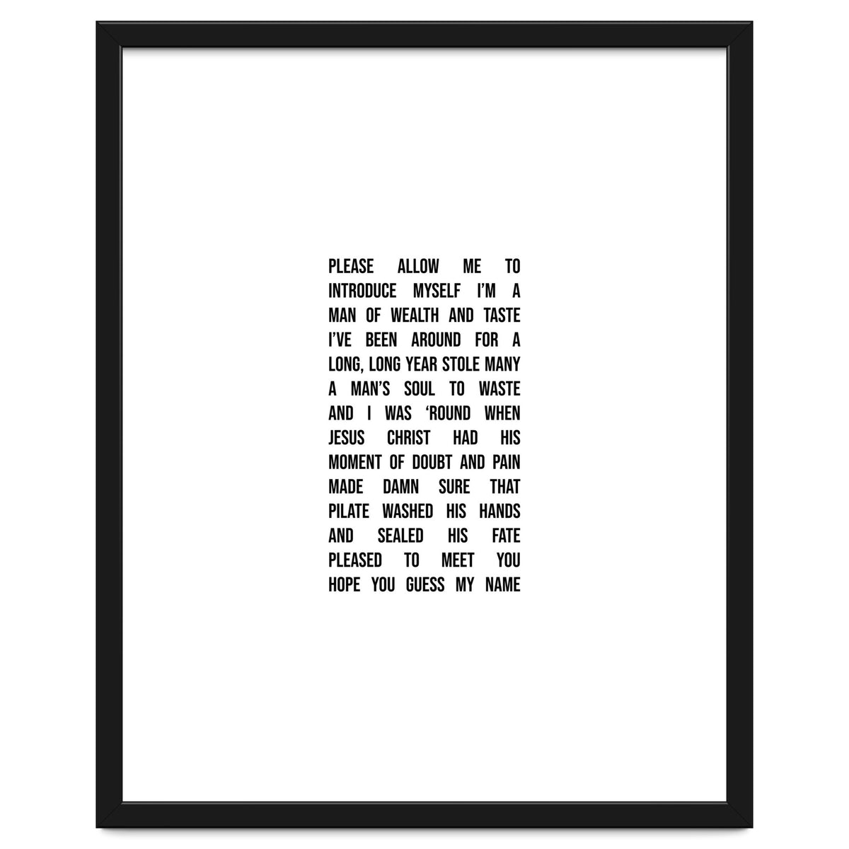 Sympathy For The Devil