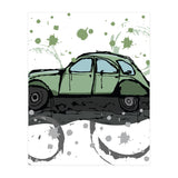 Green car sketch (Print Only) thumbnail