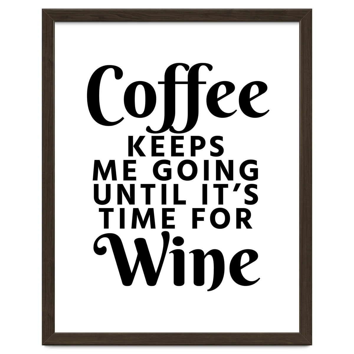 Coffee Keeps Me Going Until It's Time For Wine