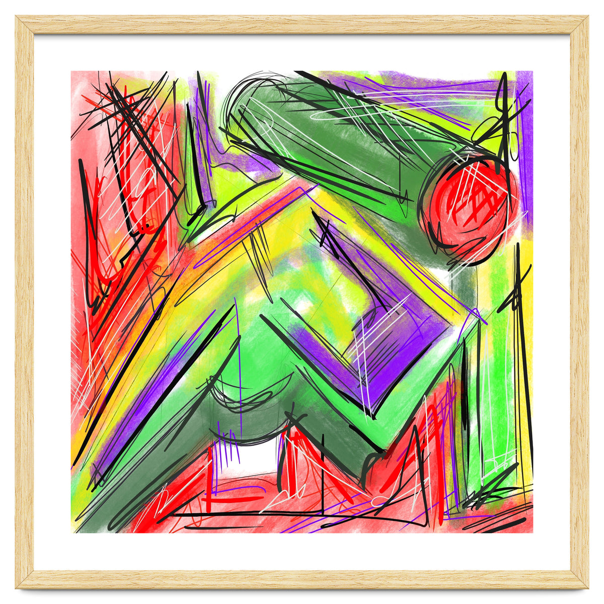 Colored Shapes In Perspective