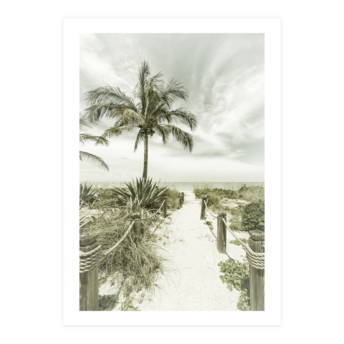 Path to the beach | Vintage (Print Only)