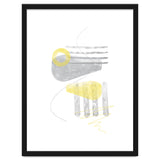 Watercolor Shapes No. 3 | Illuminating Yellow & Ultimate Grey thumbnail
