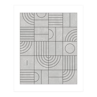 My Favorite Geometric Patterns No.21 - Grey (Print Only)
