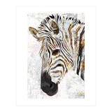 Grungy Zebra Gold and White (Print Only) thumbnail