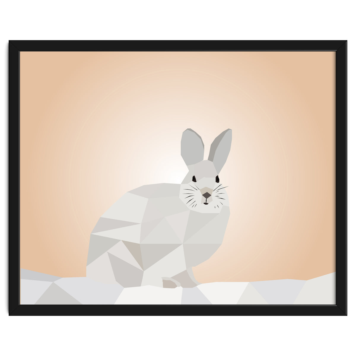 Rabbit Low Poly Art
