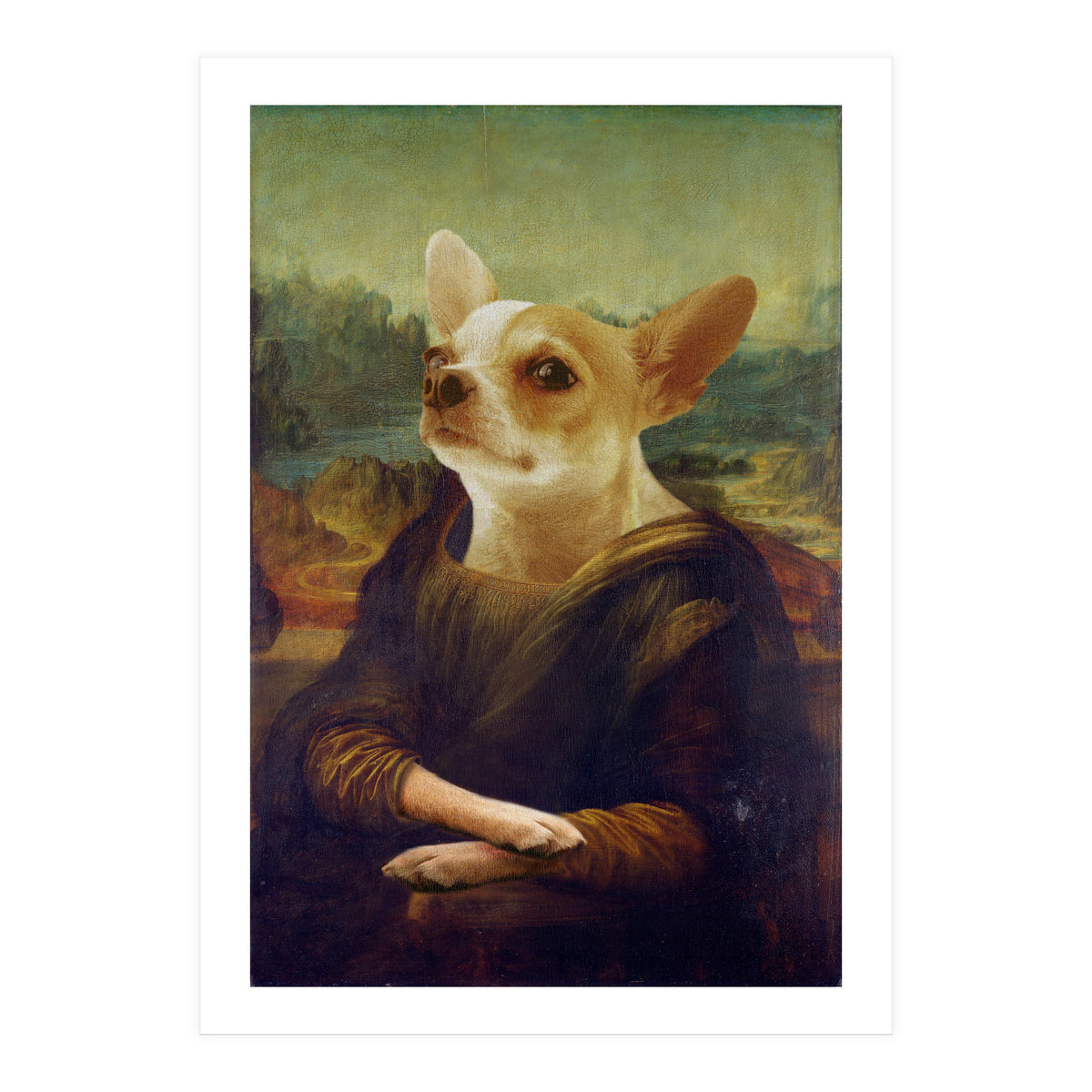 Mona Lisa Chihuahua (Print Only)