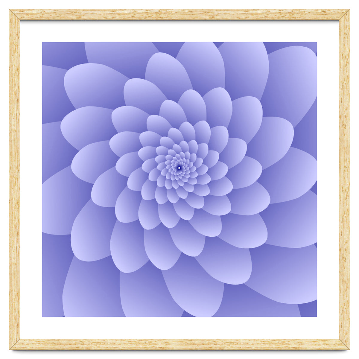 3 D Modern Purple Floral