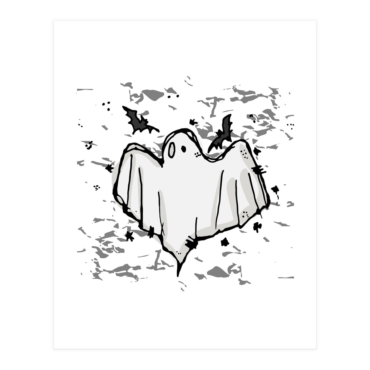 Ghost Scribble sketch (Print Only)