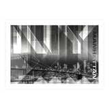 Modern Art BROOKLYN BRIDGE & SKYLINE (Print Only) thumbnail
