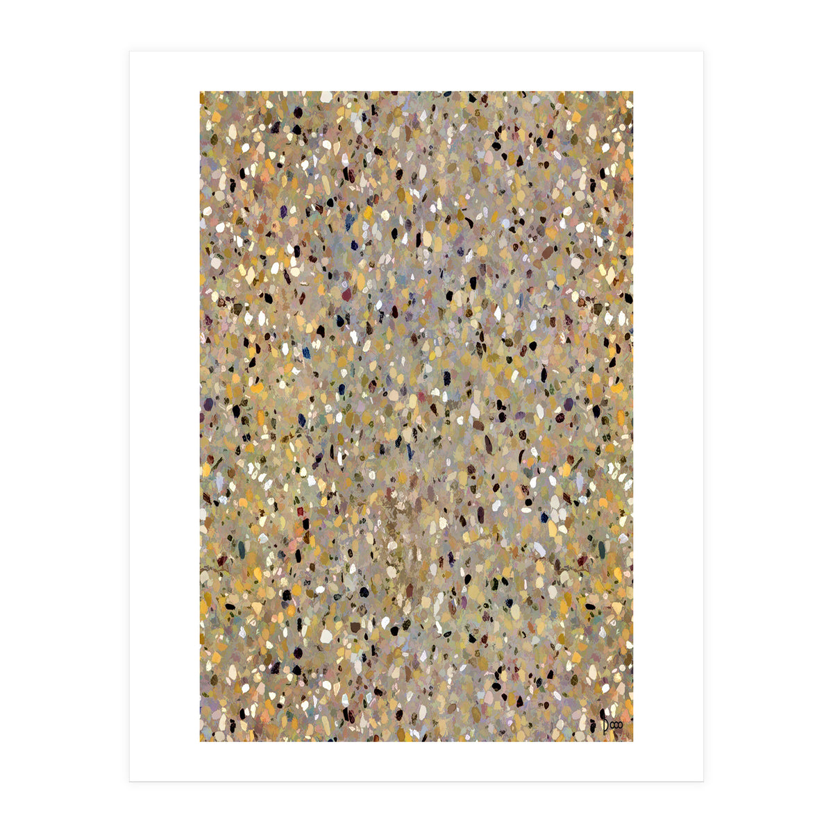 Golden Brown Terrazzo (Print Only)