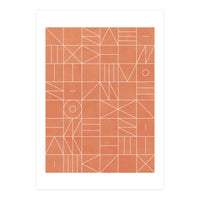 My Favorite Geometric Patterns No.5 - Coral (Print Only)