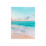 Ocean Bliss, Nature Landscape Sea Travel Tropical, Nordic Luxe Photography Pastel Island Digital (Print Only) thumbnail