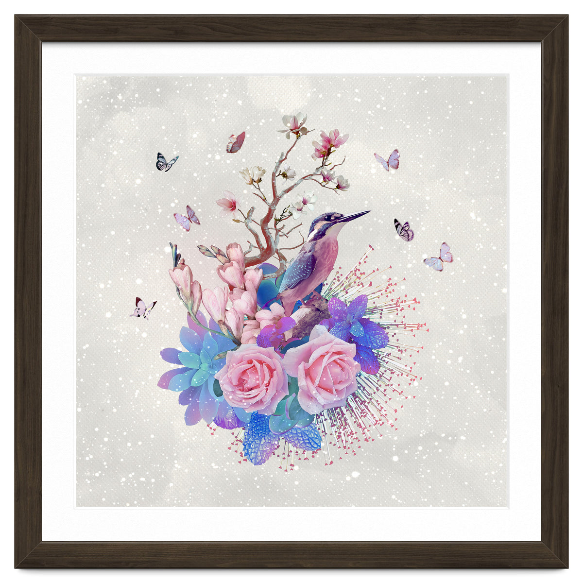 Floral Alcedo Atthis