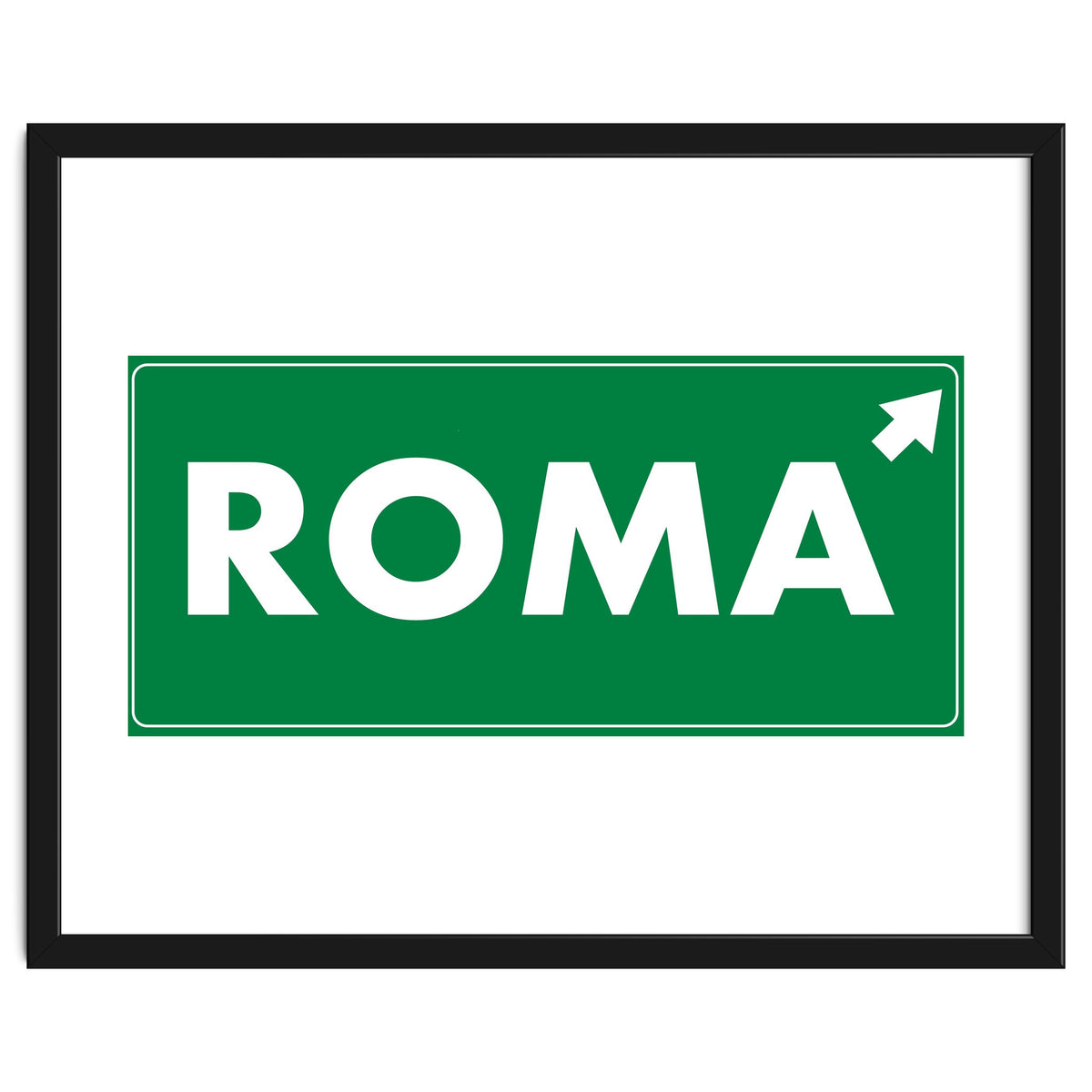 Let`s go to Roma, Italy! Road sign