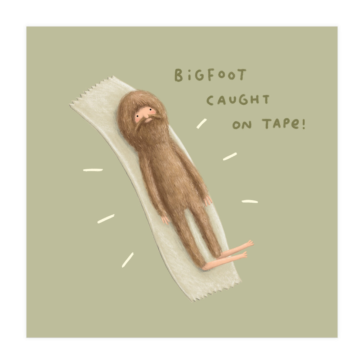 Bigfoot Caught On Tape (Print Only)