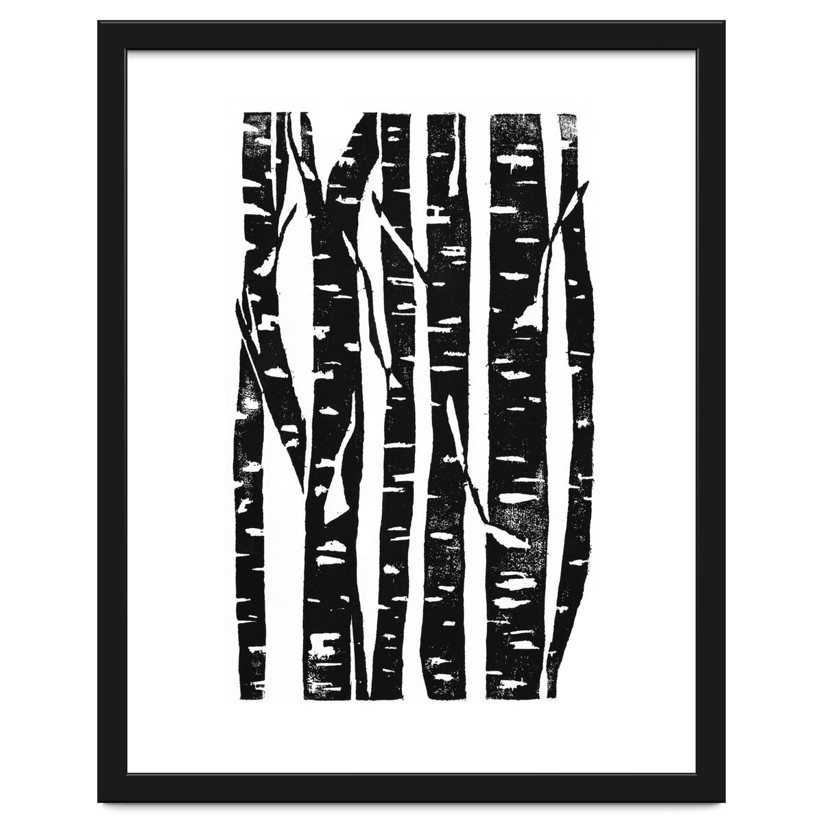 Woodcut Birches