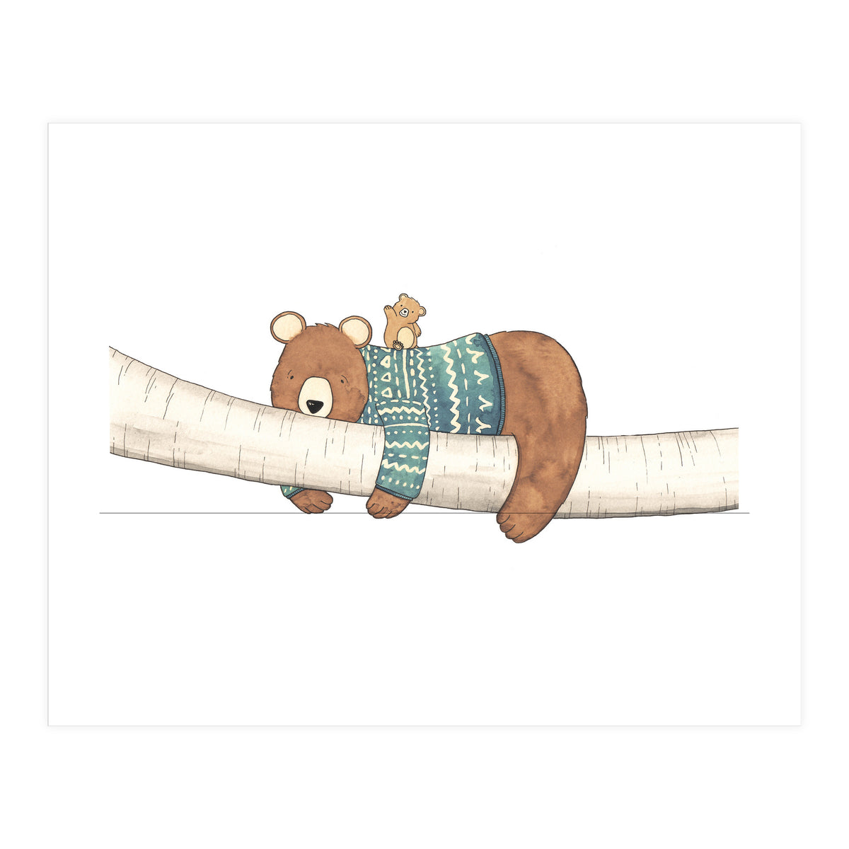 Tired Bear, Lively Bear (Print Only)