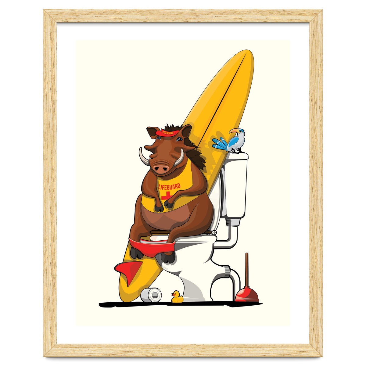 Warthog on the Toilet, Funny Bathroom Humour