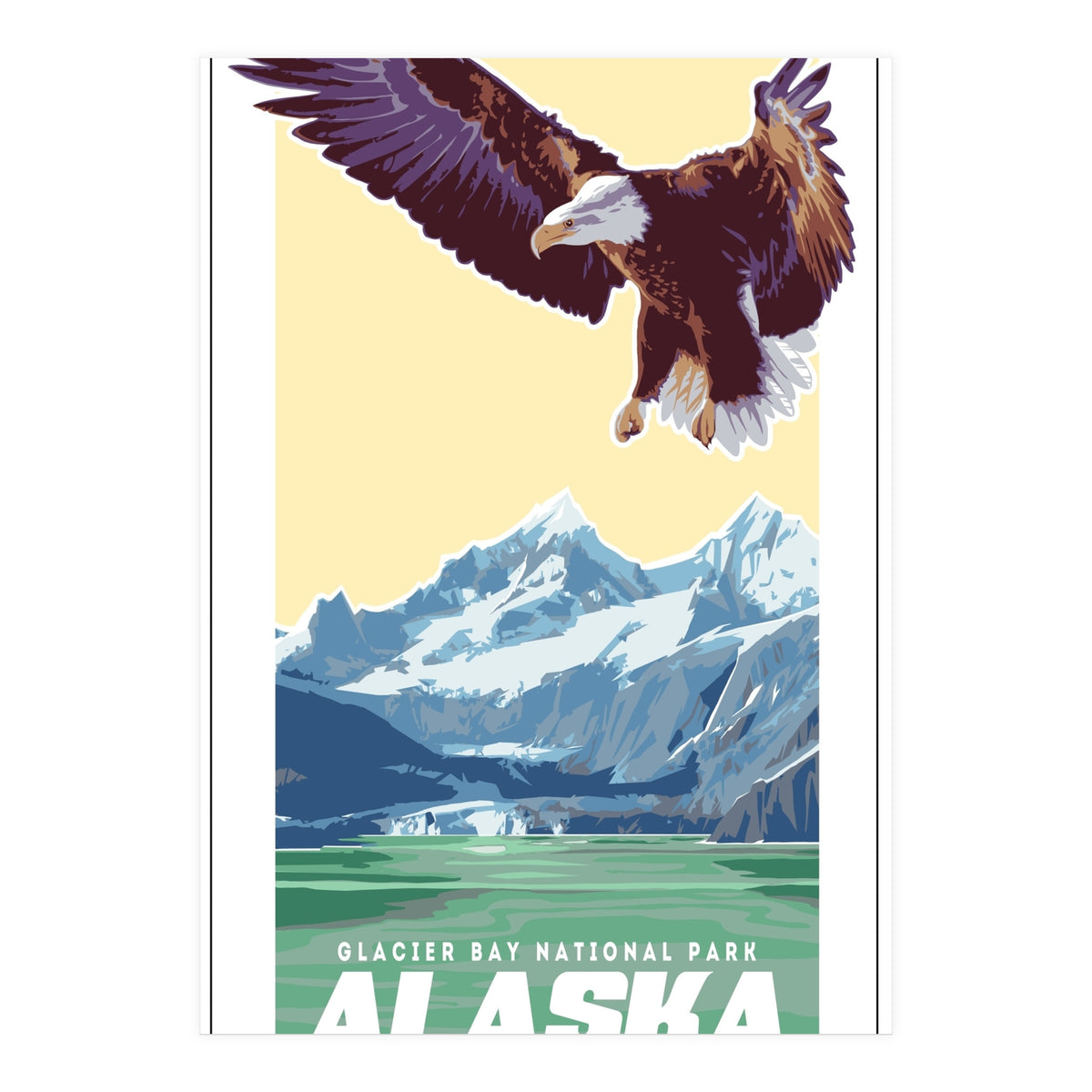 Alaskan Eagle Poster (Print Only)