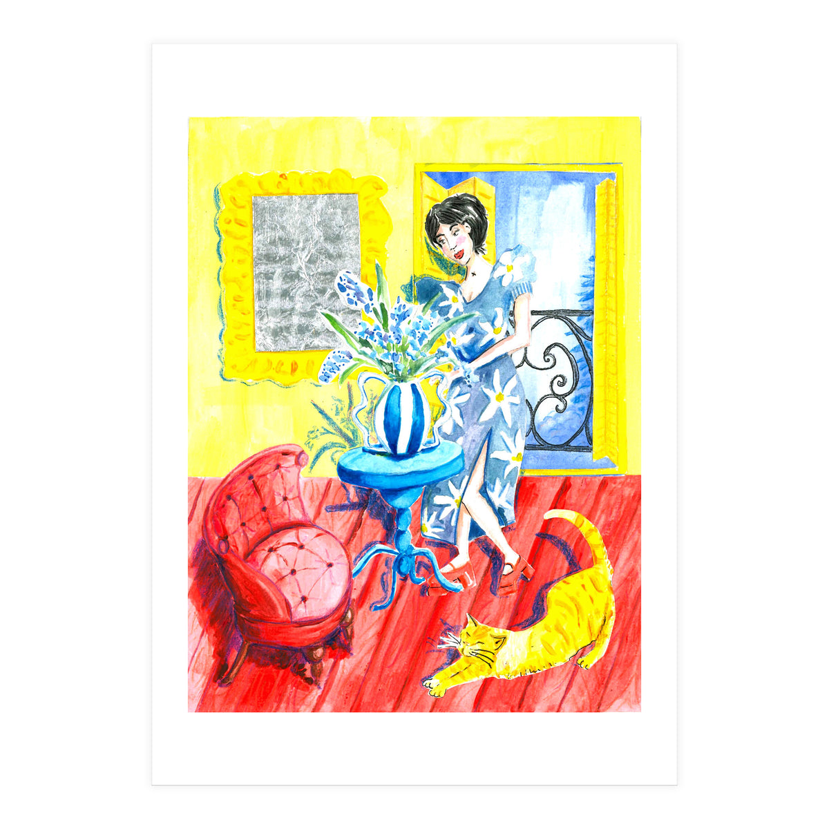 Fanny In The Living Room (Print Only)