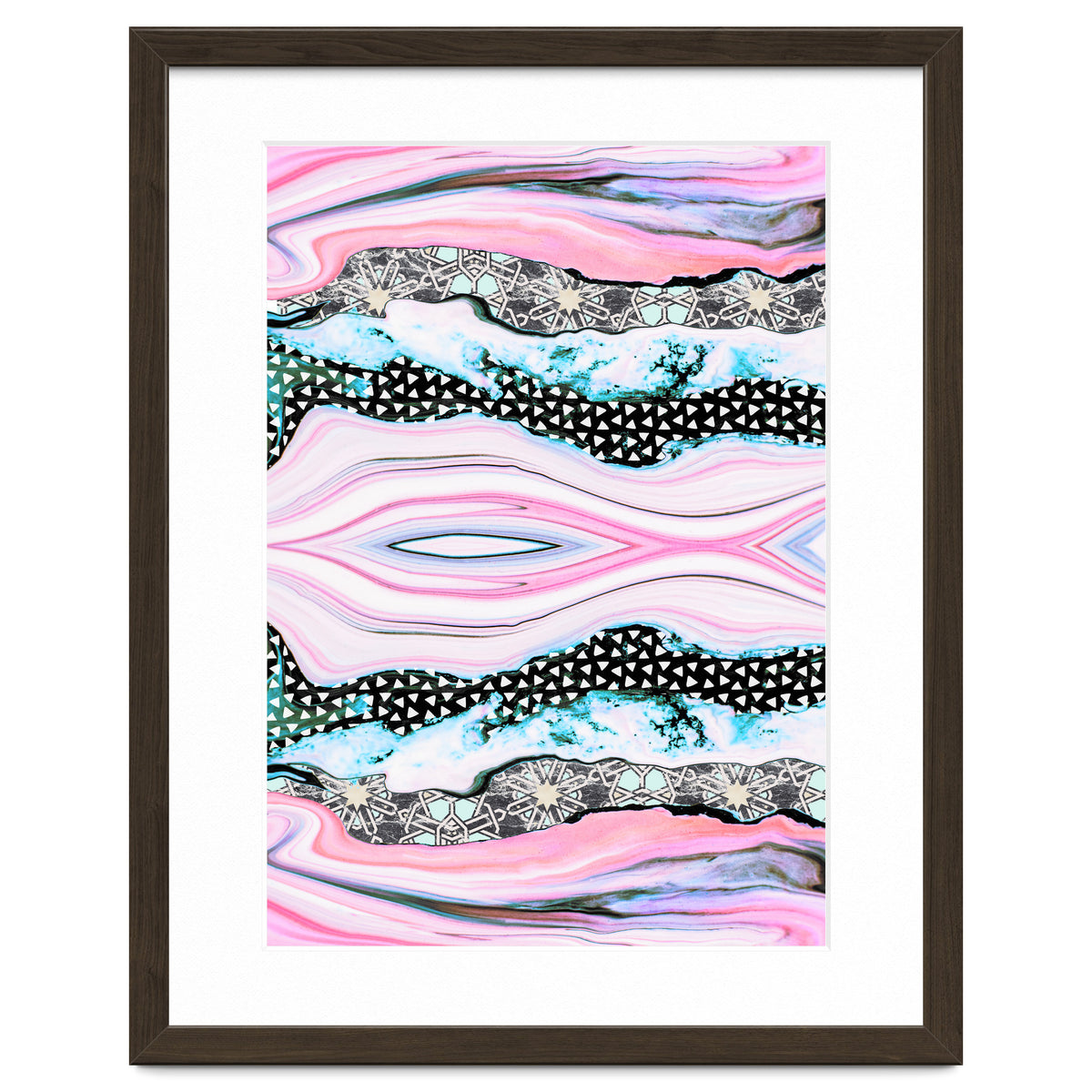 Abstract shapes of marble and patterns