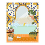 Sheep Bathing in Moroccan Style Bathroom (Print Only) thumbnail