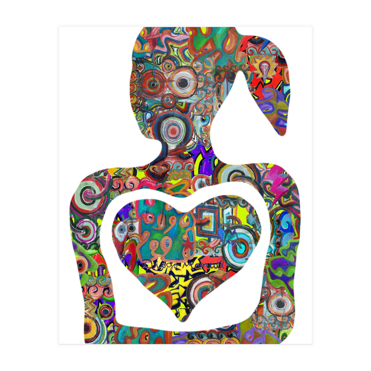 Mujer Digital 3 12  (Print Only)