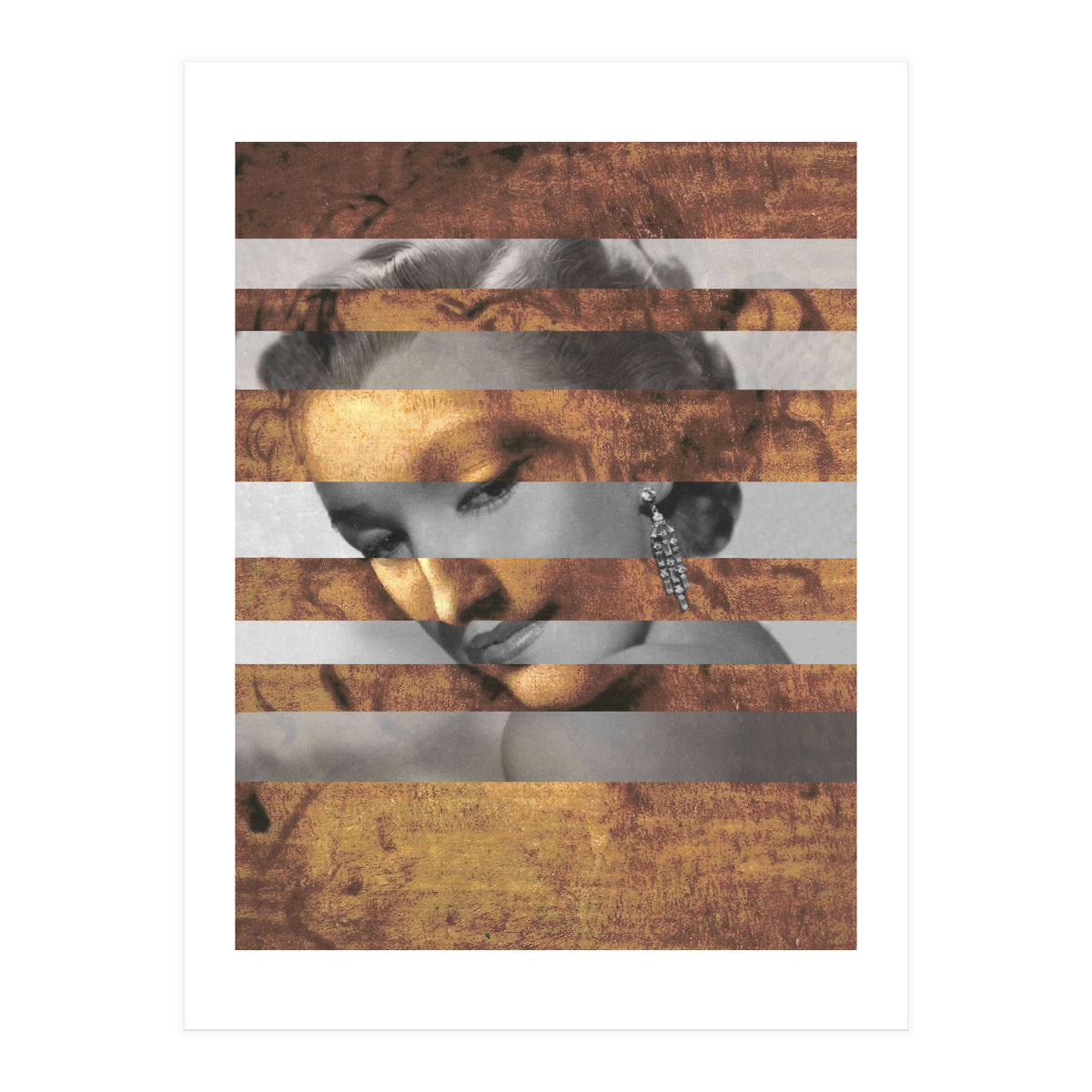 Leonardo's "Head of a Woman" & Marylin Monroe (Print Only)