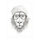 Cool Lion Bw (Print Only) thumbnail