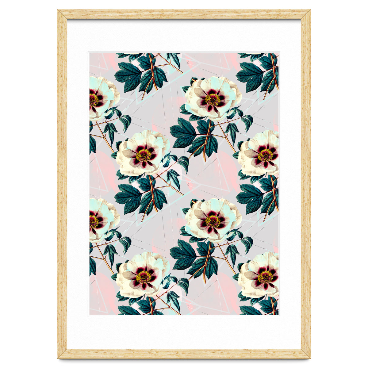 Flowery blooming with geometric