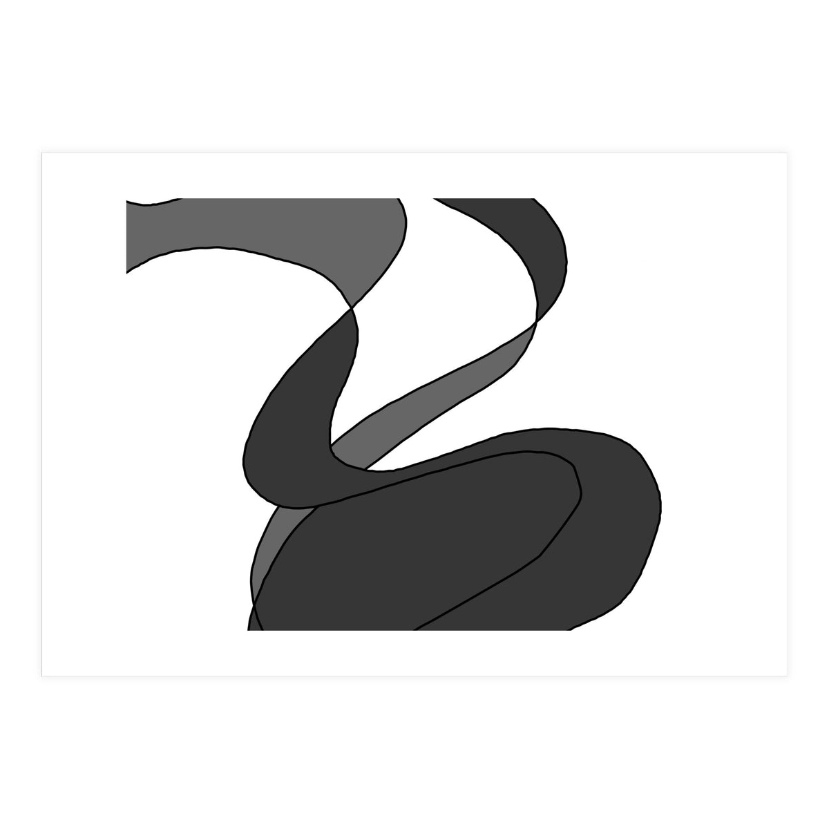 Grey Waves 7 (Print Only)