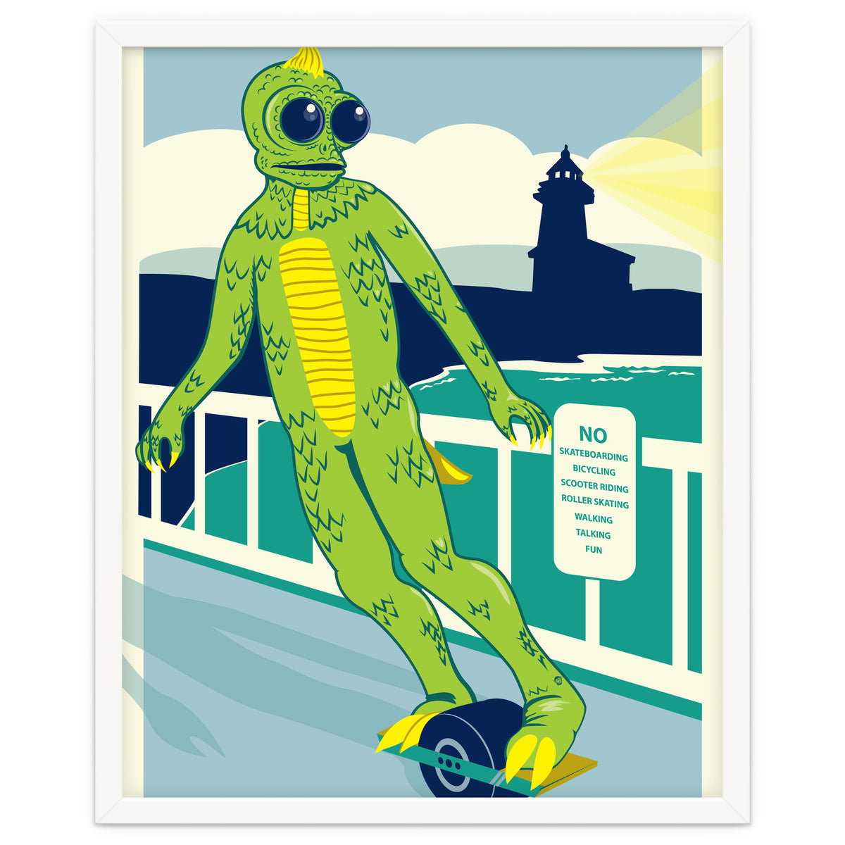 Sleezstak riding One Wheel