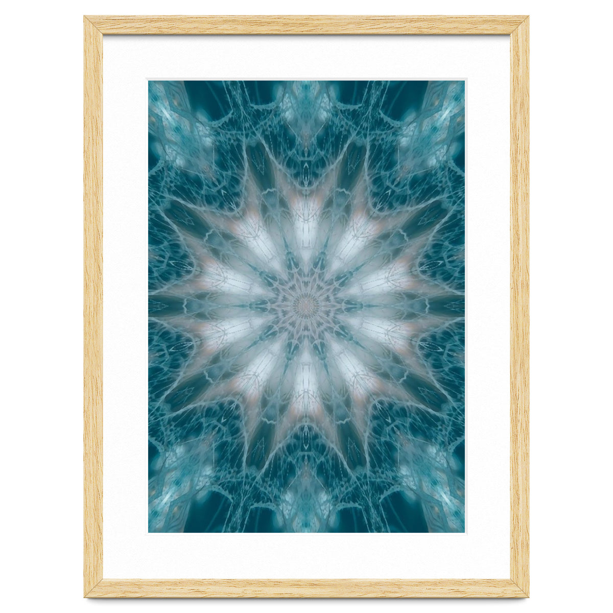 Mandala - Green, White, Rose