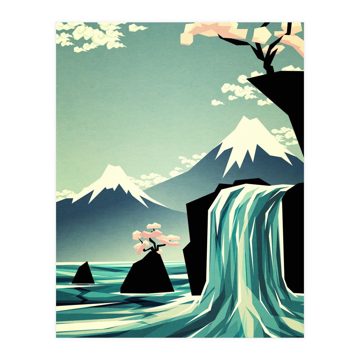 Waterfall Blossom Dream (Print Only)