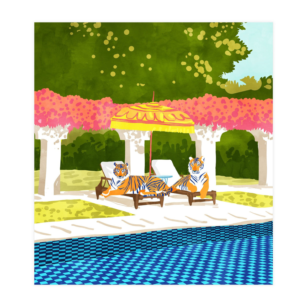 Tiger Vacay (Print Only)