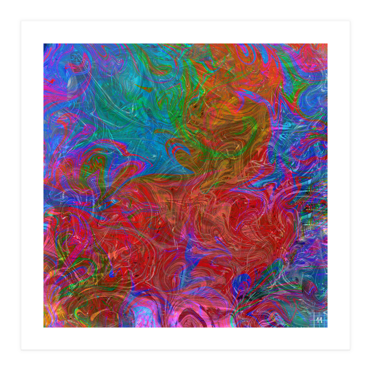 Animals In Rainbow (Print Only)