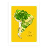 SOUTH AMERICA – Yellow  (Print Only) thumbnail