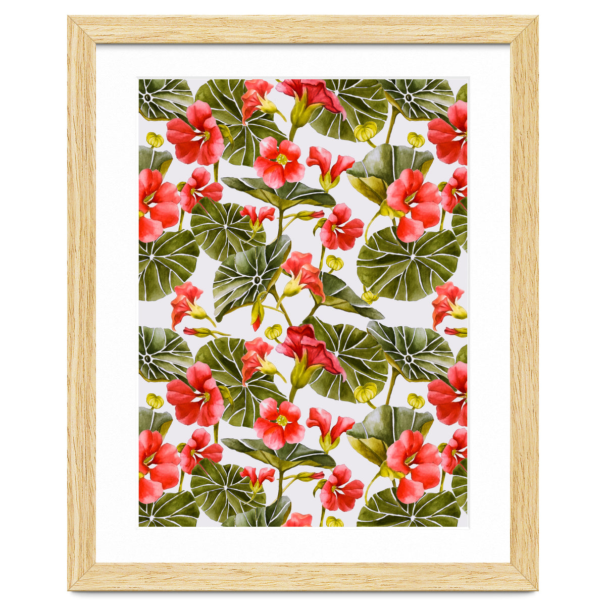 Nasturtiums watercolor 02