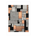 Random Pattern - Concrete and Copper (Print Only) thumbnail