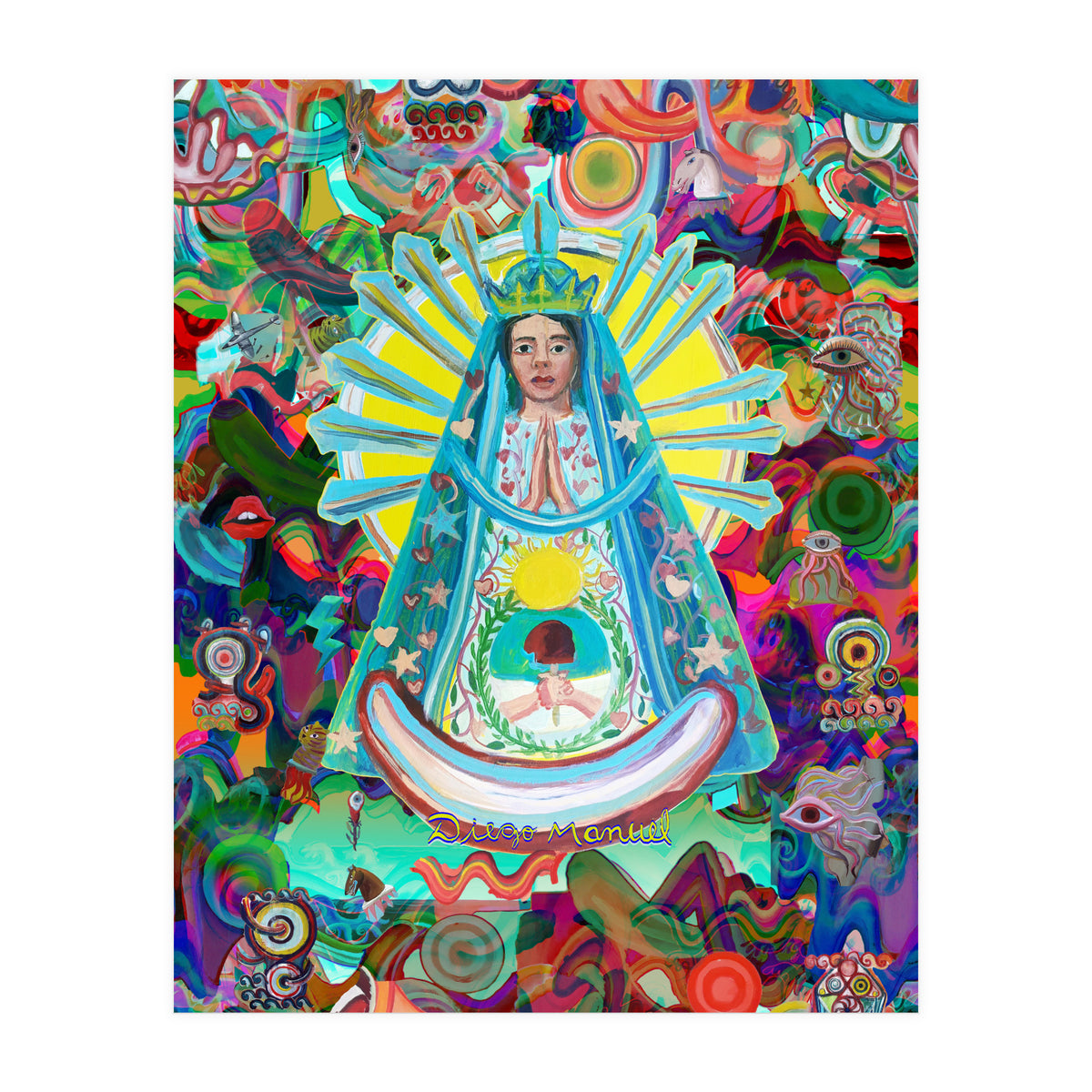 Virgen Y Graffiti 13 (Print Only)