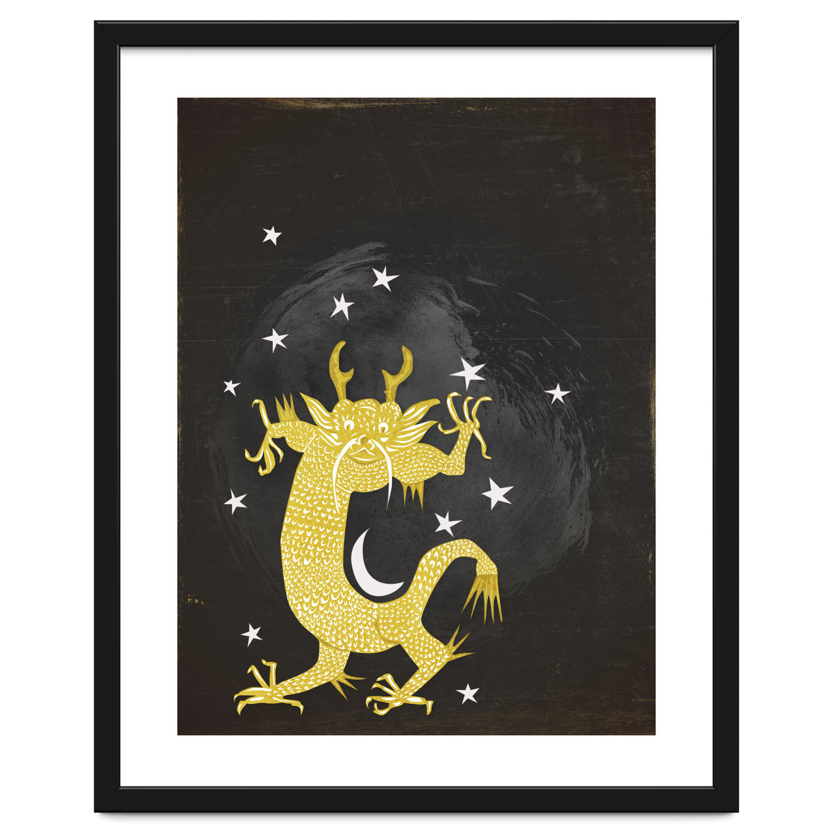 Vintage Cosmos: Golden Dragon