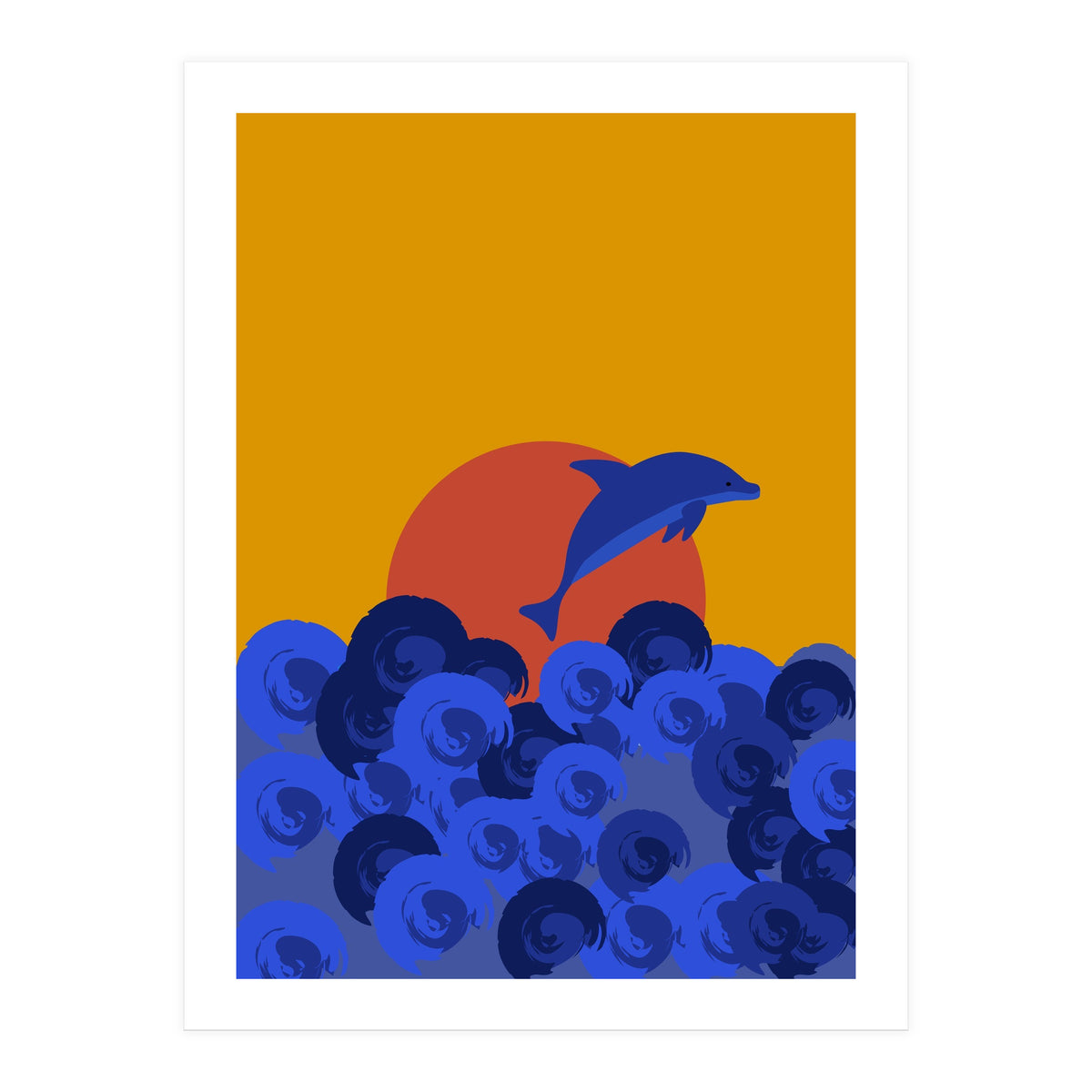 Ocean sunset wonders (Print Only)