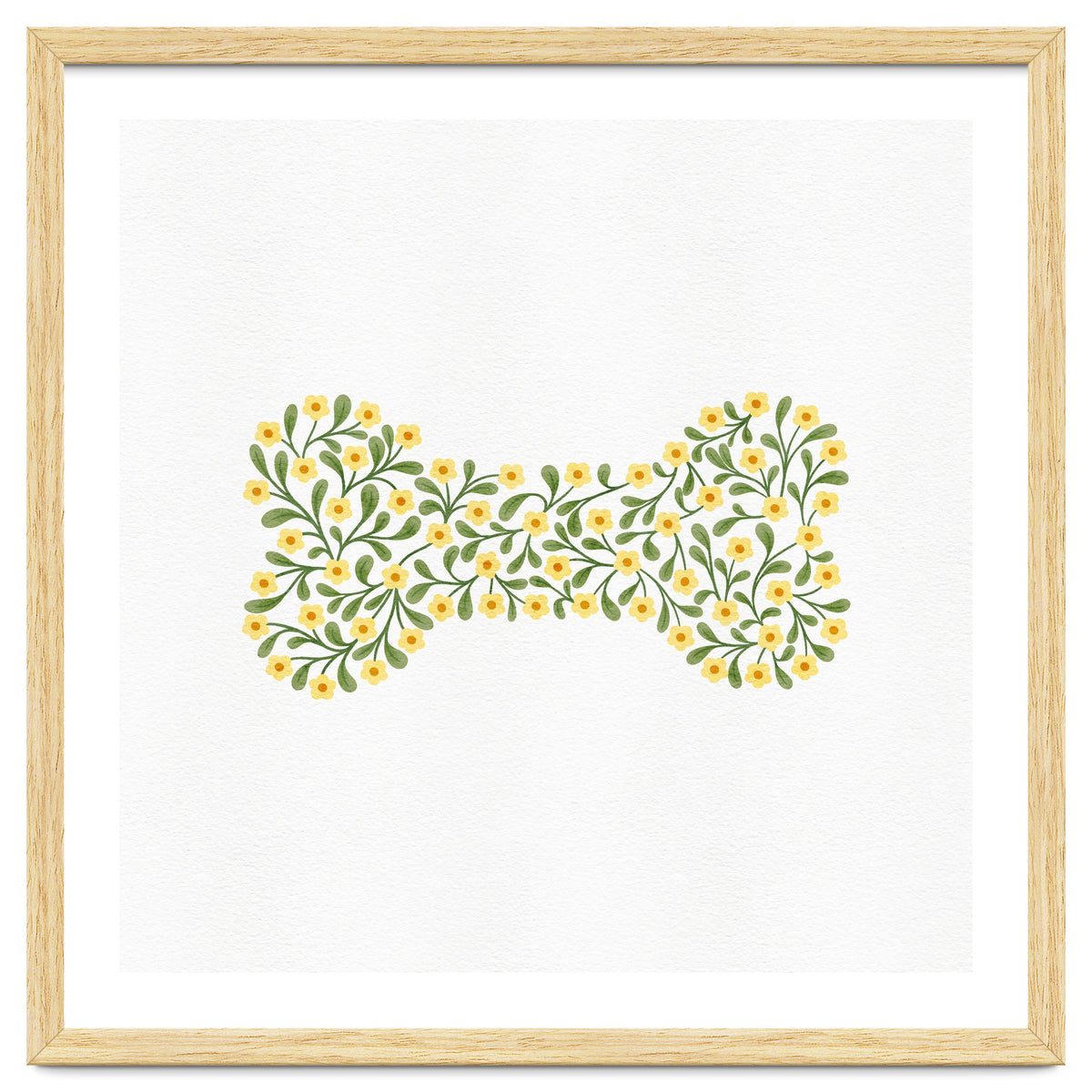 Floral Dog Bone