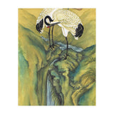 Cranes At The Top Of A Waterfall (Print Only) thumbnail