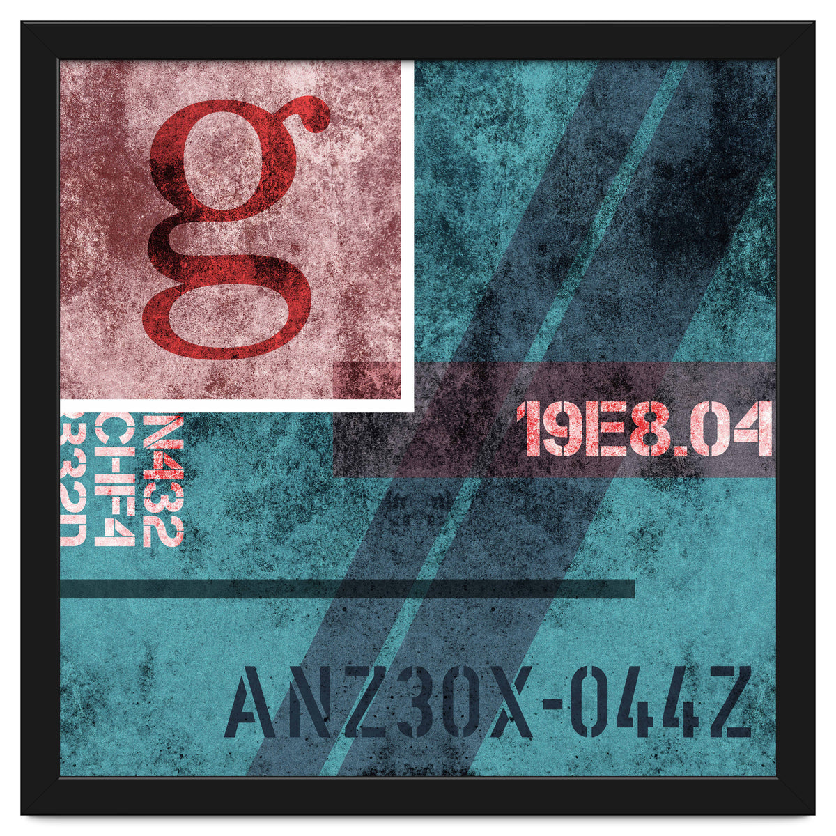 Abstract Industrial Blue