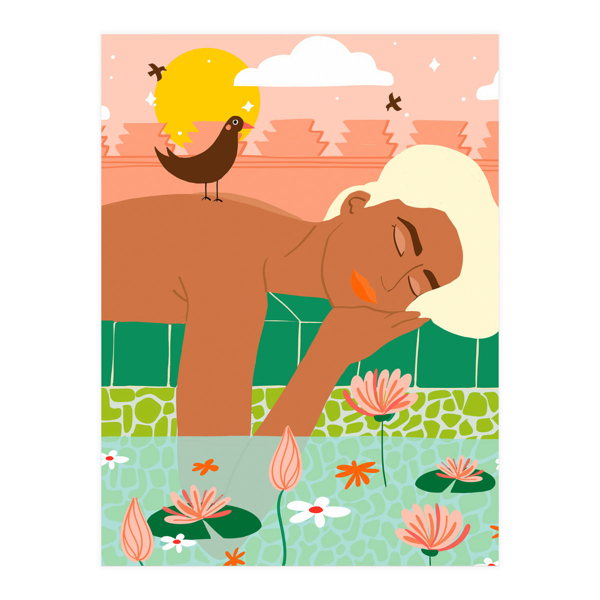 Sunkissed Skin & A Tropical Sky, Let Your Soul & Spirit Fly (Print Only)