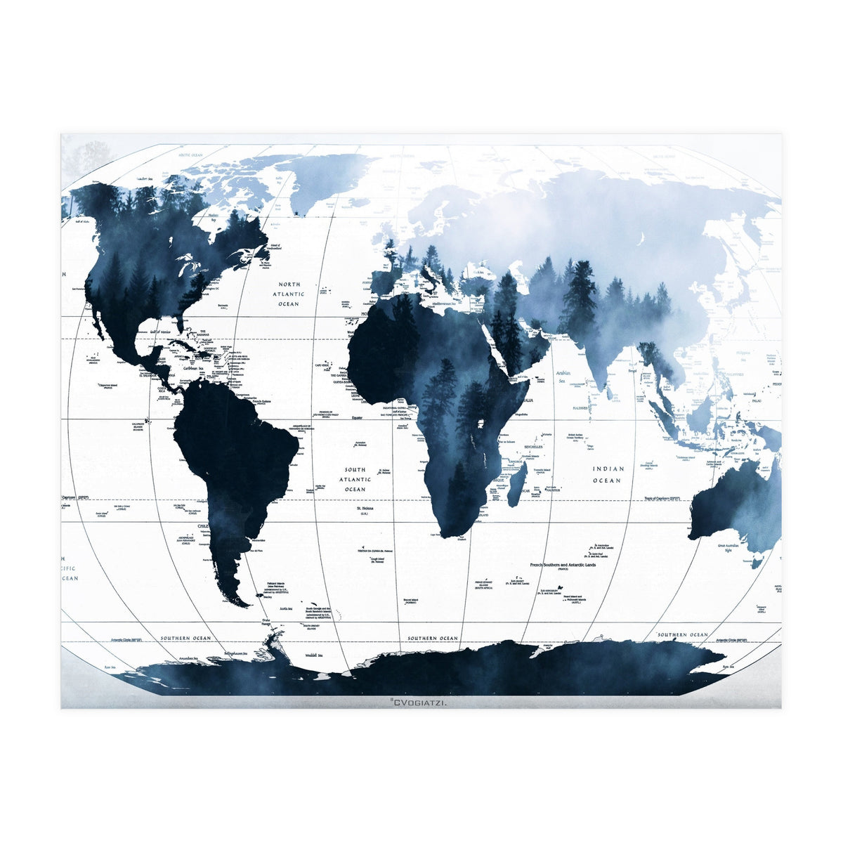 ALLOVER THE WORLD-Woods fog (Print Only)