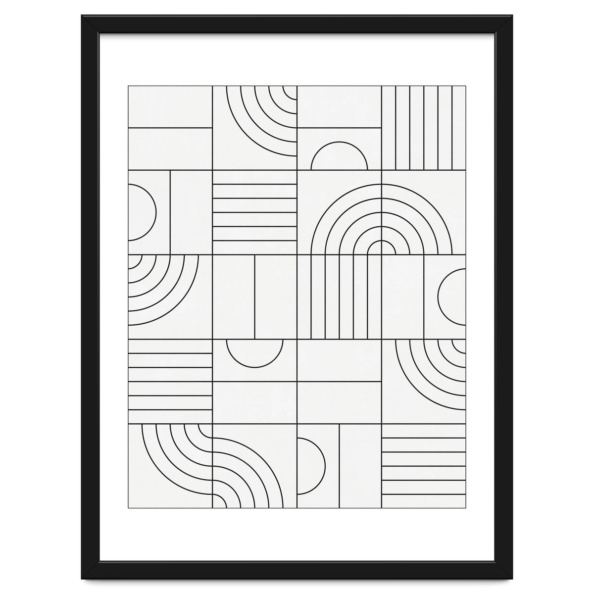 My Favorite Geometric Patterns No.19 - White