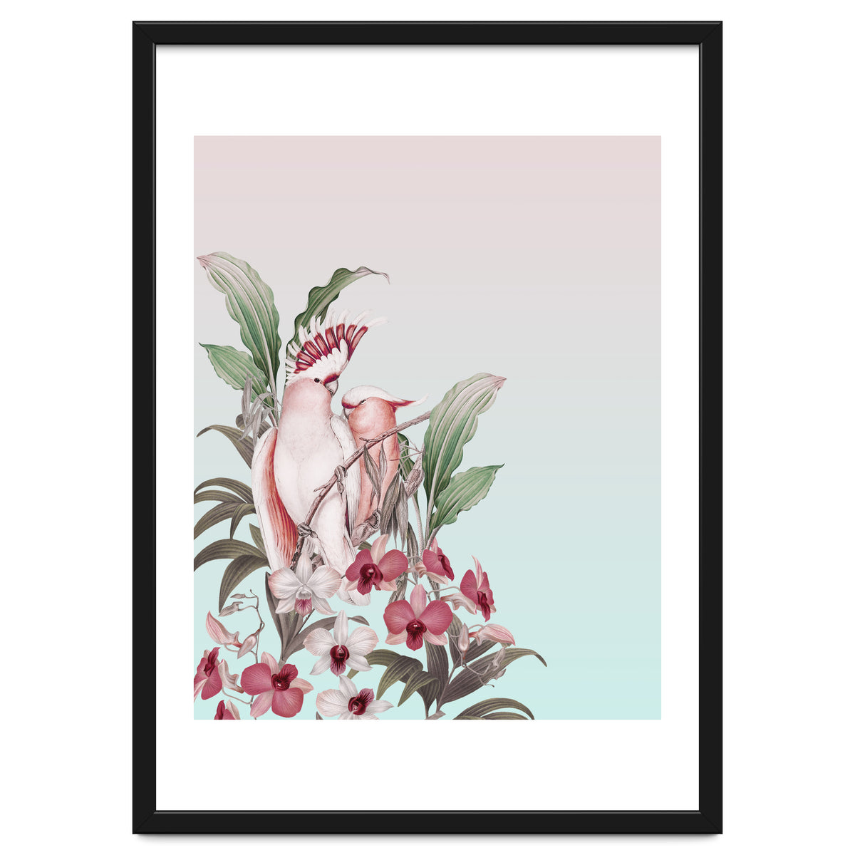 Pastel Cockatoos Paradise