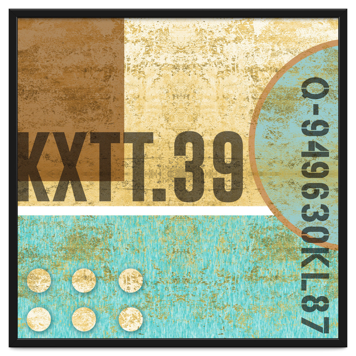 Abstract Industrial Sand And Blue